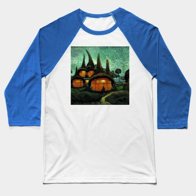 Starry Night in Kashyyyk Baseball T-Shirt by Grassroots Green